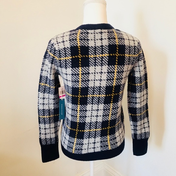 Cozy Bouclé Plaid Sweater COURT & ROWE - Picture 3 of 3